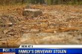 У американской семьи украли подъездную аллею