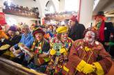 Клоуны на ежегодной поминальной службе Гримальди в Лондоне. ФОТО