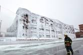 После пожара здание в Чикаго превратилось в «ледяной куб»