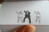 Нарисованный на бумаге клип Gangnam Style стал хитом в интернете