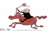 Путина на коне высмеяли свежей карикатурой. ФОТО