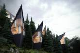 Футуристические домики на деревьях в лесу Доломитовых Альп. ФОТО