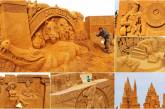 Фестиваль песчаных скульптур в Бельгии. ФОТО