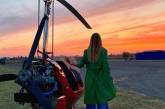 Леся Никитюк показала фото с небольшим вертолетом. ФОТО