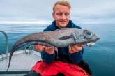 «Динозавр-инопланетянин»: норвежский подросток поймал удивительную рыбу. ФОТО