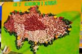 На Львовщине создали карту Украины из колбасы. ФОТО
