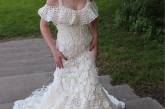 В США устроили курьезный конкурс свадебных платьев из туалетной бумаги. ФОТО