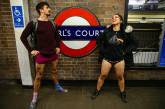 Флешмоб «Без штанов» в лондонском метро. ФОТО