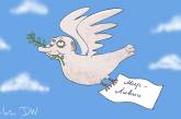 «Миротворца» Путина изобразили меткой карикатурой. ФОТО