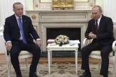 Владимира Путина высмеяли за поведения на переговорах с Реджепом Эрдоганом. ФОТО