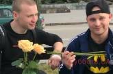 Парни разыграли  незнакомок в Запорожья в качестве подарка к 8 марта.Видео