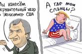 Появилась меткая карикатура с Трампом на нефтяную «войну». ФОТО