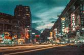 Ночной Гонконг в 1960-е годы на цветных снимках. ФОТО