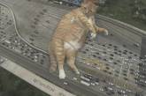 Гигантские кошки в городских ландшафтах. ФОТО
