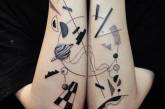 Split-татуировки, состоящие из двух частей. ФОТО