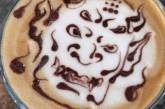 Латте-арт и рисунки на кофе. ФОТО