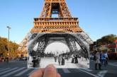 Прогулка по улицам Парижа с ретро снимками. ФОТО