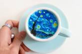 Бариста из Кореи создает на кофейной пенке картины. ФОТО