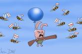 Лукашенко стал героем меткой карикатуры с пчелами. ФОТО