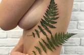  Невероятные татуировки, которые нельзя отличить от живых растений. ФОТО