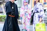 Стильные наряды японских модников на улицах Токио. ФОТО