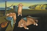Фотодоказательства того, что коты и картины великих художников прекрасно сочетаются. ФОТО