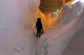 В российском Норильске выпало 2 метра снега. ВИДЕО