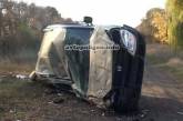 ДТП под Сумами: пьяный водитель Fiat Doblo слетел с дороги в кювет и перевернулся. ФОТО