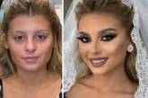Невесты до и после профессионального макияжа на снимках. ФОТО