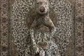 Скульптуры диких животных, "обёрнутые" в ковры. ФОТО
