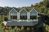 Тройной дом с парящим бассейном на Голливудских холмах. ФОТО