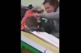 На Закарпатье учитель таскала за волосы ученика. ВИДЕО