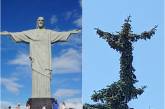 В Луцке на елке заметили "Христа-Искупителя", как в Рио. Фото