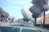 Опубликовано видео обрушения дома в Южной Корее. ВИДЕО
