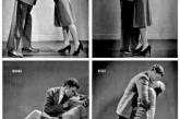 "Как правильно целоваться": фотографии из статьи журнала Life, 1942 г. 