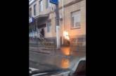 В Подольске мужчина пожег себя возле полиции. 18+ 