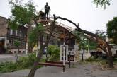 Непогода в Николаеве повалила деревья