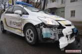 В центре Николаева патрульный автомобиль полиции протаранил «Жигули»