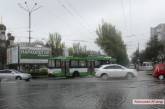 В Николаеве из-за дождя некоторые улицы оказались подтопленными