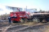 Масштабный пожар в Коблево  ВИДЕО