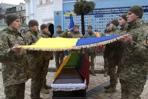 Похороны украинского солдата