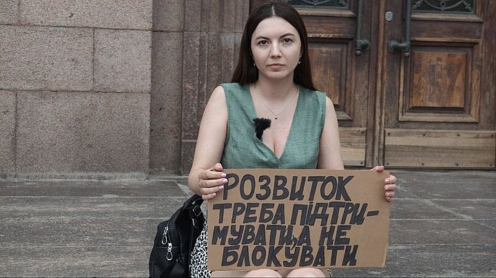 В Николаеве седьмой день подряд проходит акция против указов Зеленского