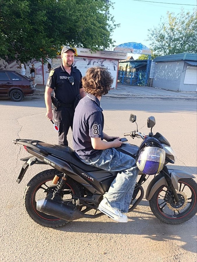 В Николаевской области прошел рейд по выявлению несовершеннолетних водителей мотоциклов
