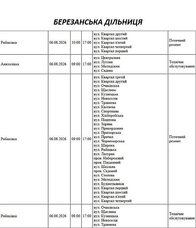 Подготовка к зиме: где в Николаеве и области 6 августа не будет света