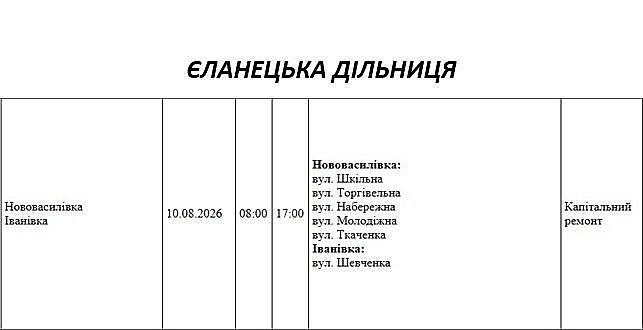 Где в Николаеве и области 10 августа будут отключать свет: адреса