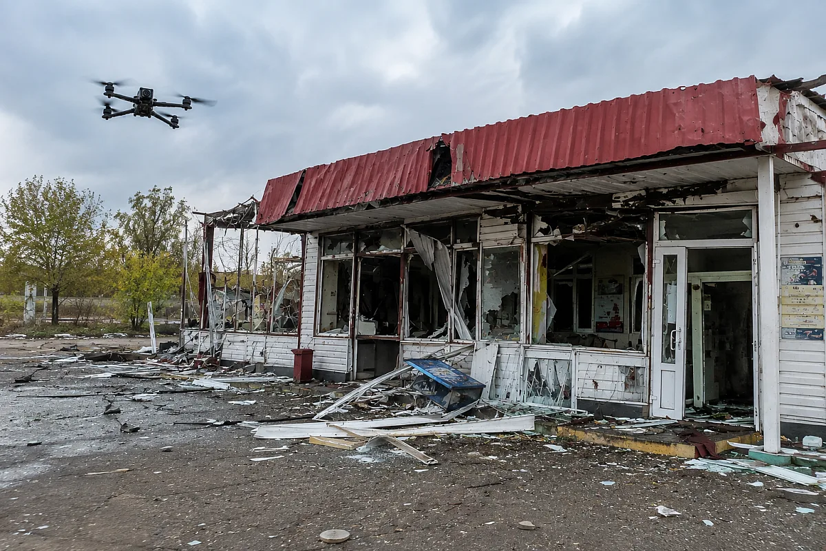 FPV-дрон вдень атакував село під Миколаєвом. Фото ШІ