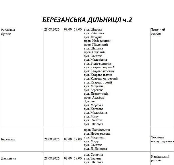 Підготовка до зими: де у Миколаєві та області 28 серпня відключать світло