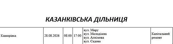 Підготовка до зими: де у Миколаєві та області 28 серпня відключать світло