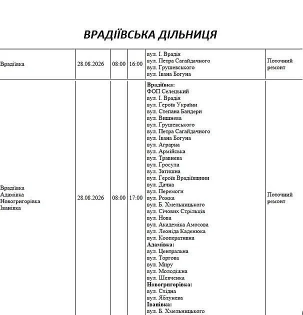 Підготовка до зими: де у Миколаєві та області 28 серпня відключать світло