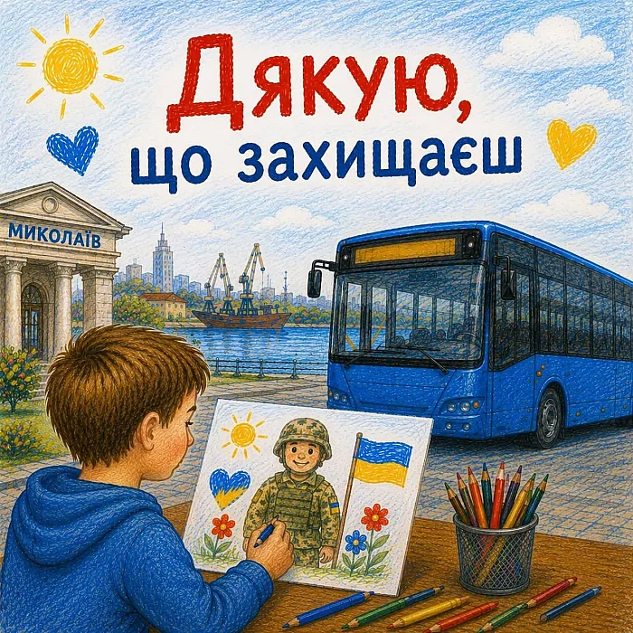 Автобусы Николаева украсят детскими рисунками: кто может принять участие